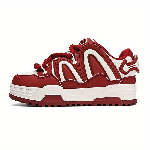 Unisex Skateboard Shoes Original Design Anti-Slip Versatile Thick Sole Flat Sneakers New Trendy