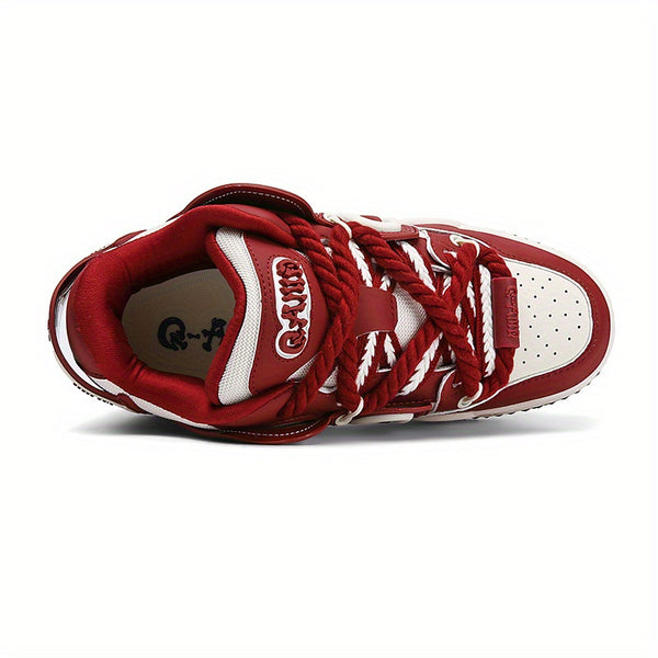 Unisex Skateboard Shoes Original Design Anti-Slip Versatile Thick Sole Flat Sneakers New Trendy