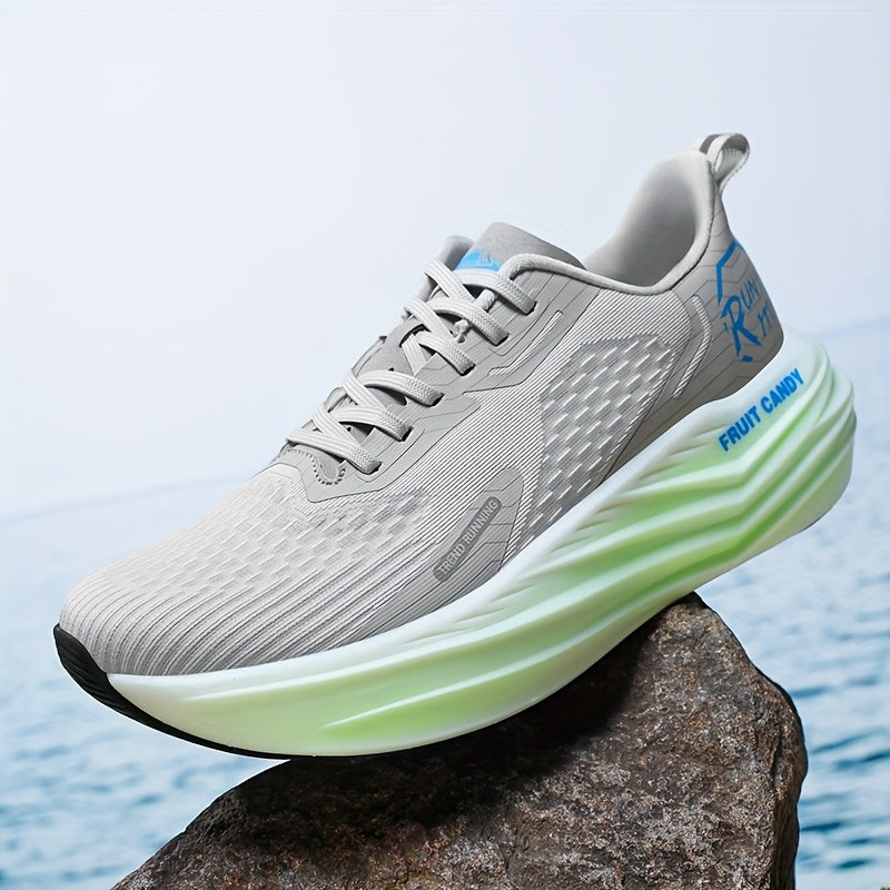 Men's Lightweight Breathable Running Shoes - All-Season Training Sneakers with Cushioned TPR Sole