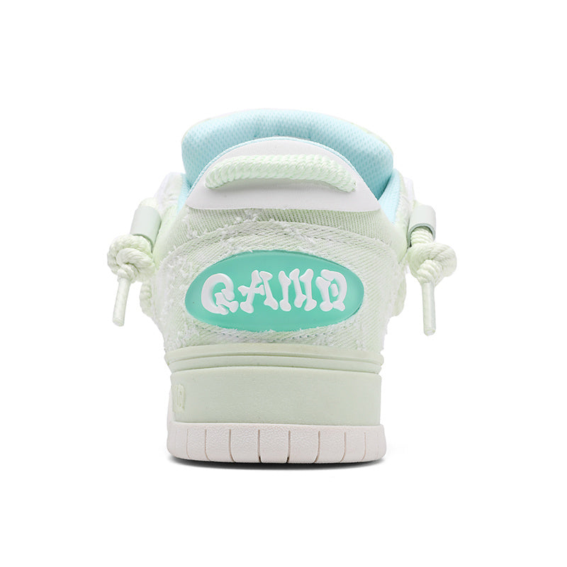 Unisex Cartoon Pattern Skateboarding Shoes, Low Top Lace-Up Sneakers, with Synthetic Upper, Fabric Inner