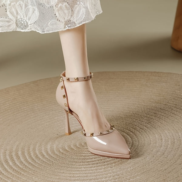 Sexy Summer High Heels for Women, Chic Party Shoes | Ankle Strap Sandals | Rubber Sole Stability