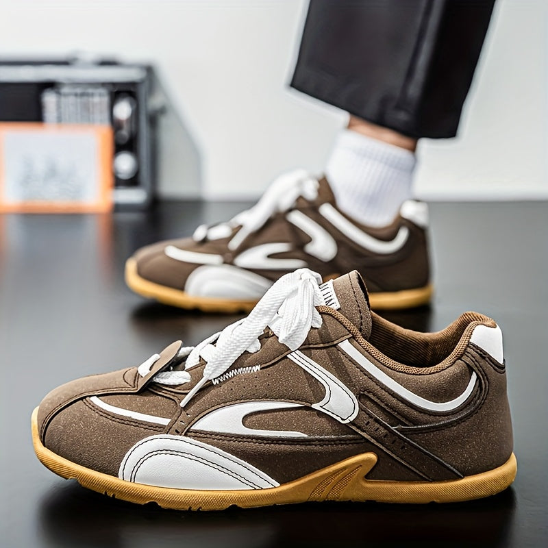 Men'S Breathable Casual Sneakers - Non-Slip Durable Lace-Up Shoes with Soft Cushioned Sole, & Colorway