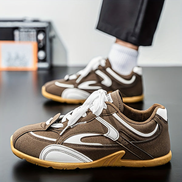 Men'S Breathable Casual Sneakers - Non-Slip Durable Lace-Up Shoes with Soft Cushioned Sole, & Colorway