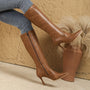 Brown British Style Boots Brown British Style Ladies' Autumn Boots - Soft Pointed Toe, Slimming