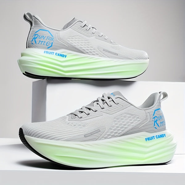 Men's Lightweight Breathable Running Shoes - All-Season Training Sneakers with Cushioned TPR Sole