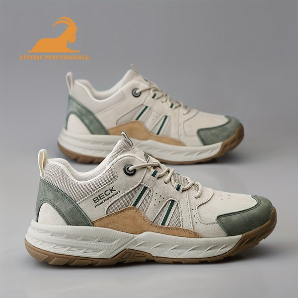 BECK Colorblock Sneakers BECK Women's Colorblock Casual Sneakers | Lace-Up Platform Walking Shoes