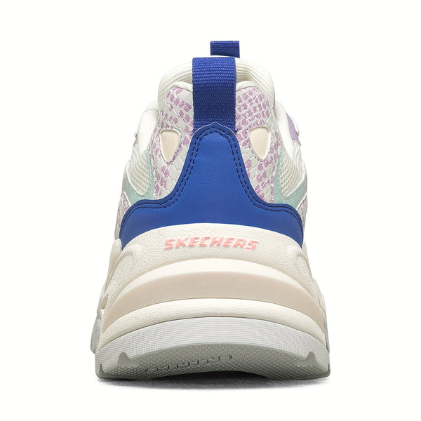 Skechers Women'S Casual Sneakers - Breathable Mesh & Synthetic Low-Top Lace-Up Shoes with Thick Cushioned EVA