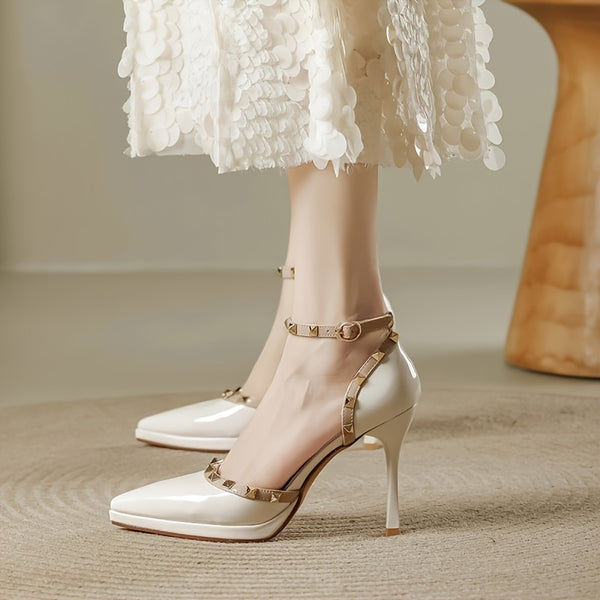 Sexy Summer High Heels for Women, Chic Party Shoes | Ankle Strap Sandals | Rubber Sole Stability