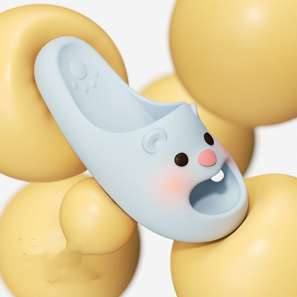 Graceful Little Beaver Cartoon Slippers, Indoor\u002FOutdoor Spring and Summer, Cool, Fashionable, Simple