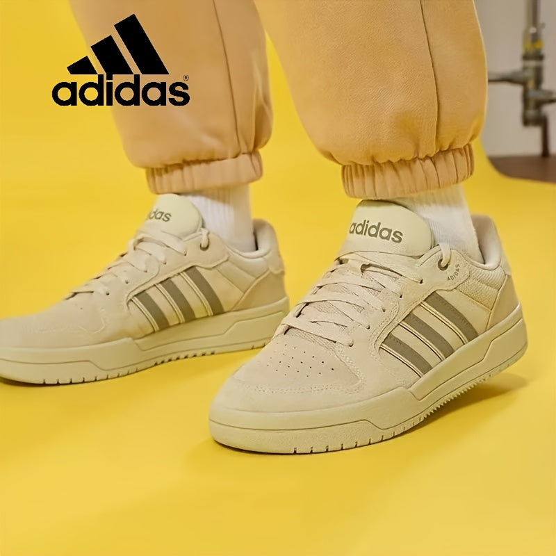 Adidas Neo Entrap Versatile And Stylish Low-Top Sneakers for Both Men And Women in Light Mustard Green JS3007.