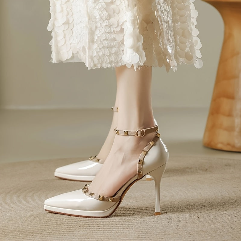 Sexy Summer High Heels for Women, Chic Party Shoes | Ankle Strap Sandals | Rubber Sole Stability