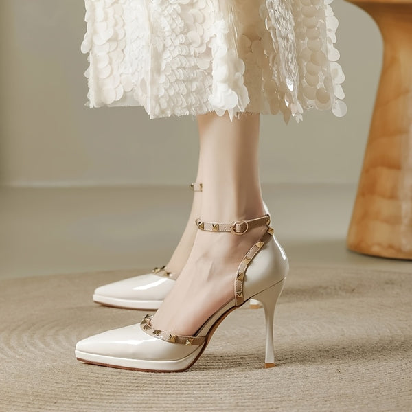 Sexy Summer High Heels for Women, Chic Party Shoes | Ankle Strap Sandals | Rubber Sole Stability