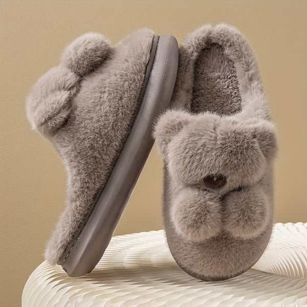 2025 Winter New Arrival Rabbit Slippers for Men - Soft Plush Lined, Warm & Cozy Indoor
