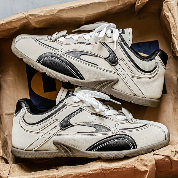 Men'S Breathable Casual Sneakers - Non-Slip Durable Lace-Up Shoes with Soft Cushioned Sole, & Colorway