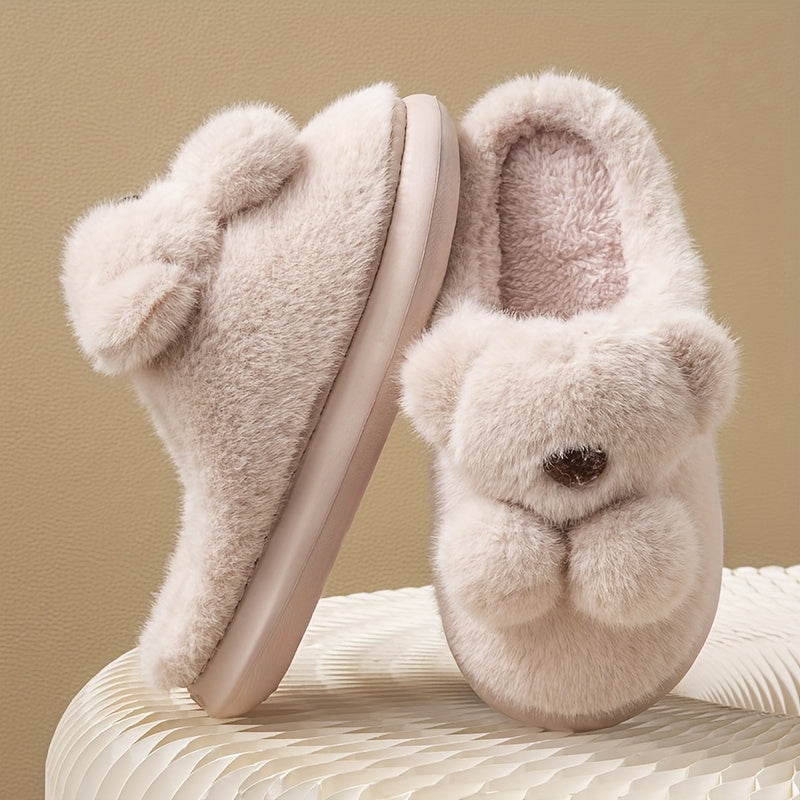 2025 Winter New Arrival Rabbit Slippers for Men - Soft Plush Lined, Warm & Cozy Indoor