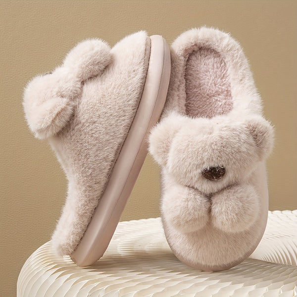 2025 Winter New Arrival Rabbit Slippers for Men - Soft Plush Lined, Warm & Cozy Indoor