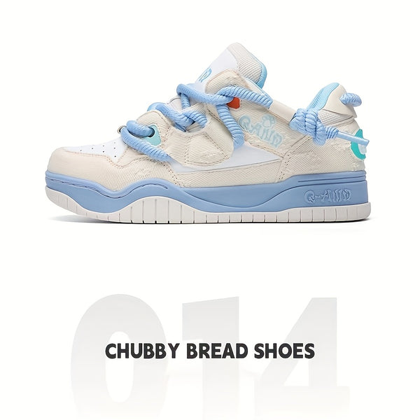 Versatile Style Q-AND Unisex Low-Top Skate Sneakers - Breathable Fabric Upper, TPR Non-Slip Sole