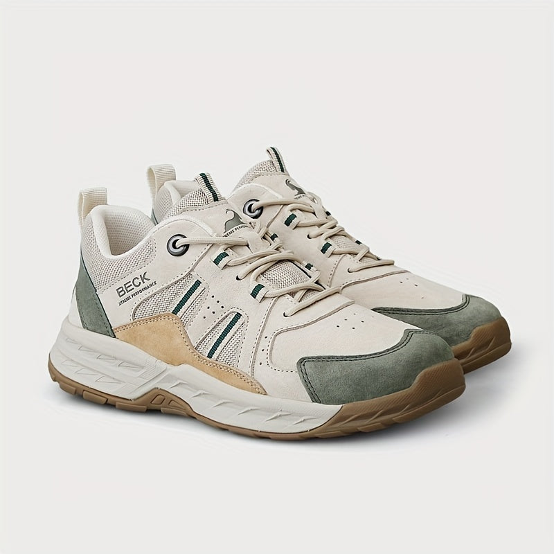 BECK Colorblock Sneakers BECK Women's Colorblock Casual Sneakers | Lace-Up Platform Walking Shoes