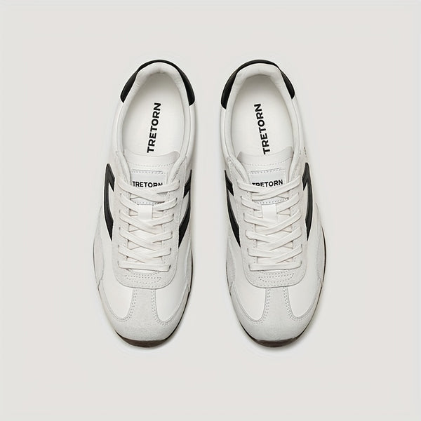 Men's & Women's Swedish Classic Low-Top Sneakers - All-Season White\u002FGrey