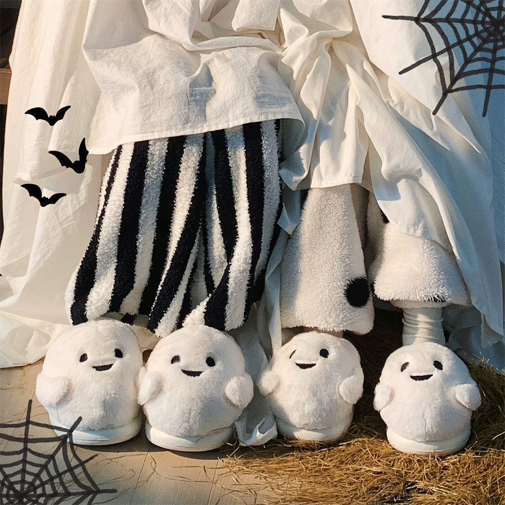 XIXITIAO Women'S Cute Plush Slippers - Soft Warm Winter Indoor House Shoes with Heart Eyes & Smiling Face