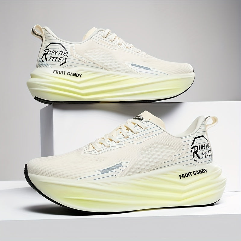 Men's Lightweight Breathable Running Shoes - All-Season Training Sneakers with Cushioned TPR Sole