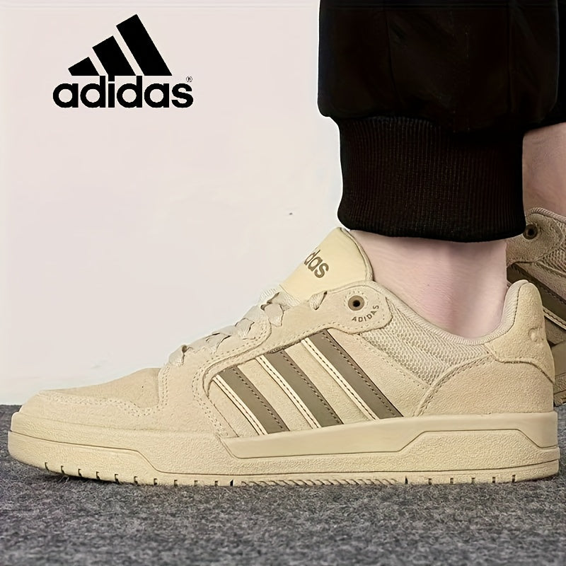 Adidas Neo Entrap Versatile And Stylish Low-Top Sneakers for Both Men And Women in Light Mustard Green JS3007.