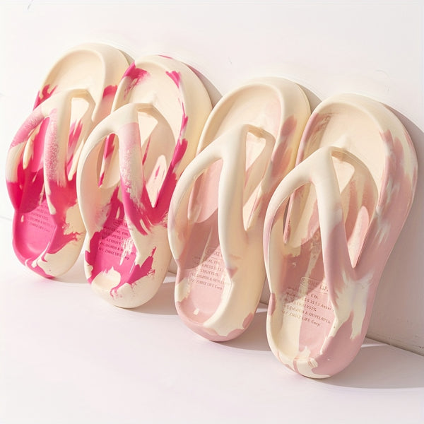 XLQY Women's & Men's All-Season EVA Slip-On Slippers - Open-Toe Arch & Arch-Stabilizing Technology