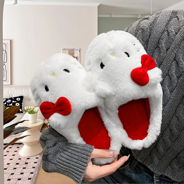Sanrio for hello kitty Plush Slippers - Cute Cartoon Character Design, Soft Flannel Fabric & Lining