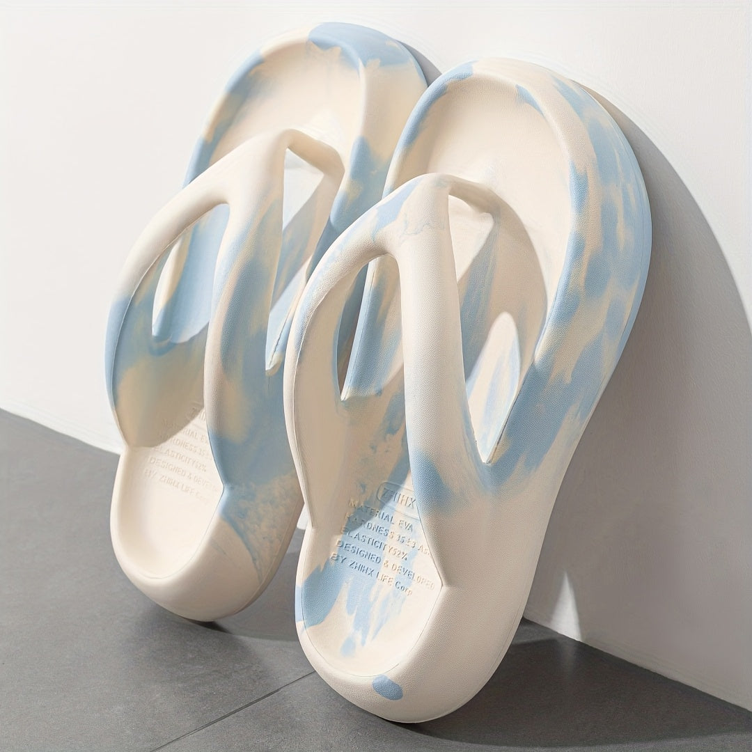 XLQY Women's & Men's All-Season EVA Slip-On Slippers - Open-Toe Arch & Arch-Stabilizing Technology