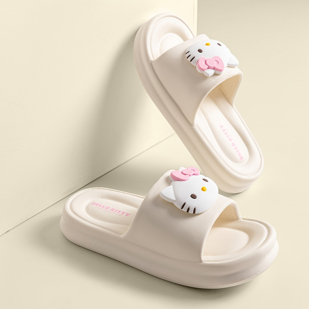 Sanrio Kuromi My Melody Little Twin Stars Slippers - Cute Anime Character House Shoes with Heart & Bow Patterns