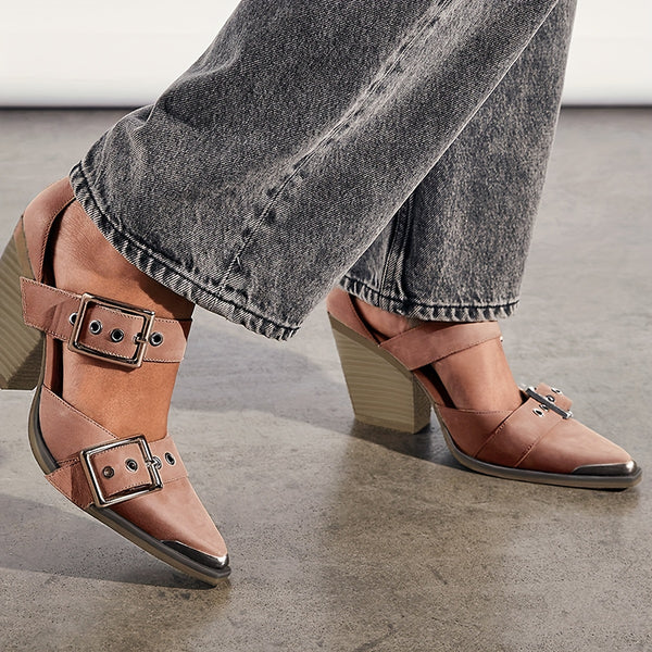 Chic Women's High Heels with Elegant Pointed Toe Adjustment Buckle