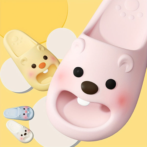 Graceful Little Beaver Cartoon Slippers, Indoor\u002FOutdoor Spring and Summer, Cool, Fashionable, Simple