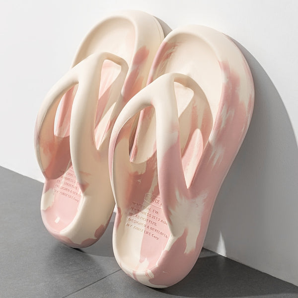 XLQY Women's & Men's All-Season EVA Slip-On Slippers - Open-Toe Arch & Arch-Stabilizing Technology