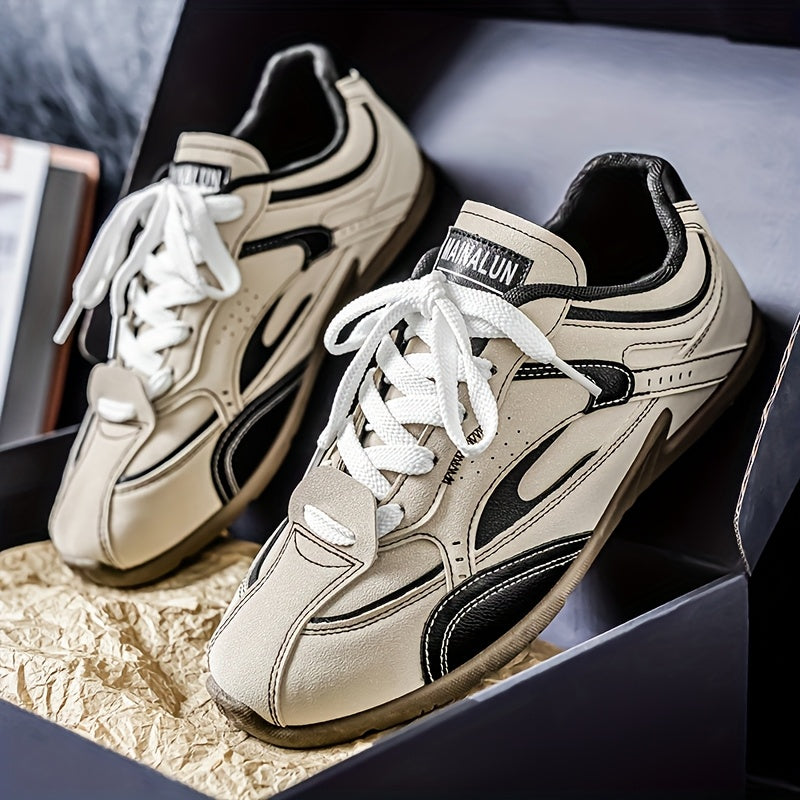 Men'S Breathable Casual Sneakers - Non-Slip Durable Lace-Up Shoes with Soft Cushioned Sole, & Colorway