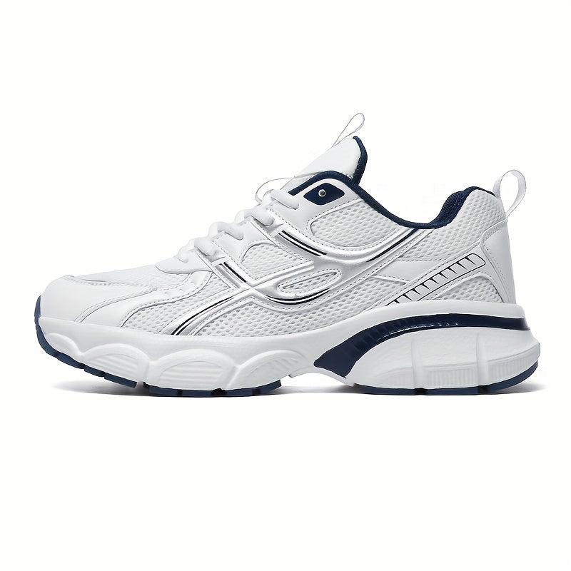 2025 Casual Sports Shoes - Breathable Mesh + PU Splicing Sneakers, Suitable for Men