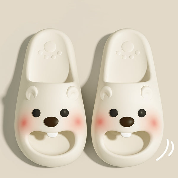 Graceful Little Beaver Cartoon Slippers, Indoor\u002FOutdoor Spring and Summer, Cool, Fashionable, Simple