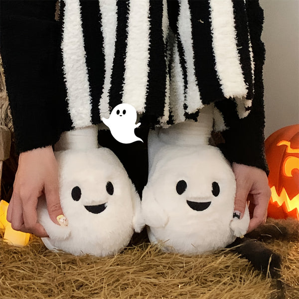 XIXITIAO Women'S Cute Plush Slippers - Soft Warm Winter Indoor House Shoes with Heart Eyes & Smiling Face