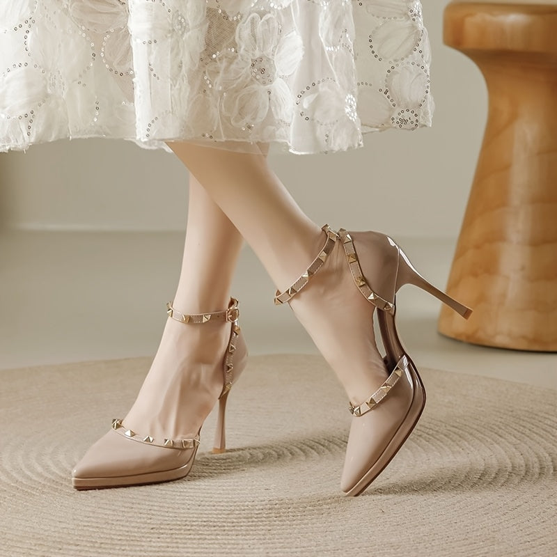 Sexy Summer High Heels for Women, Chic Party Shoes | Ankle Strap Sandals | Rubber Sole Stability